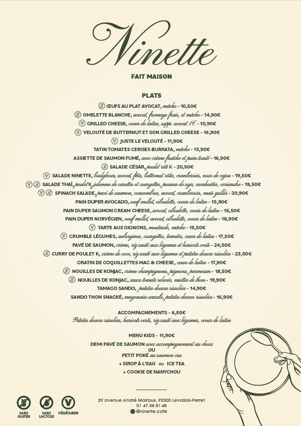 Ninette - Menu Image 2
