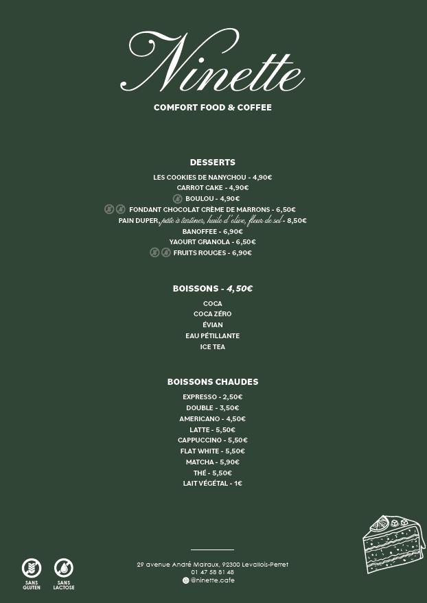 Ninette - Menu Image 3